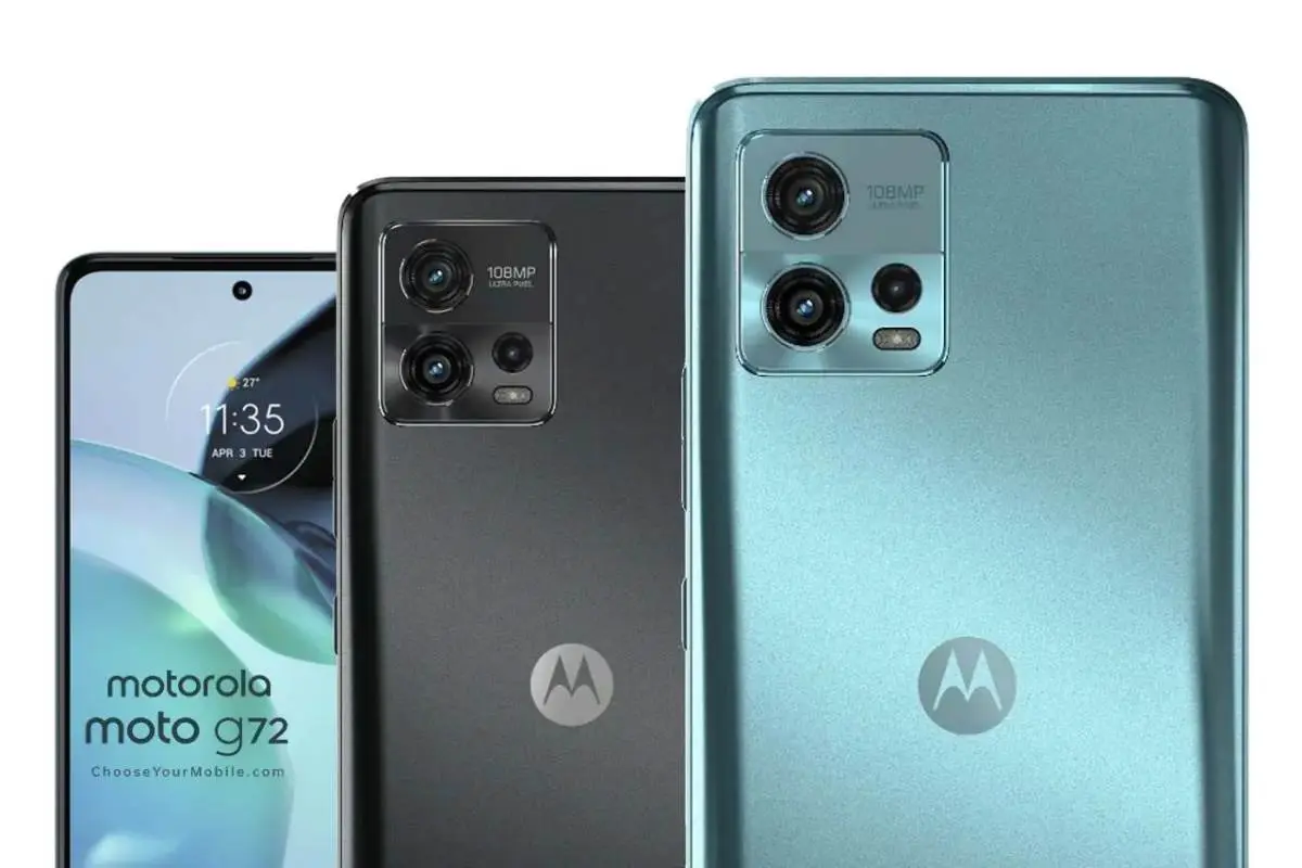 El Moto G72 incluye una pantalla pOLED y cámara principal de 108 MP. Foto: Cortesía