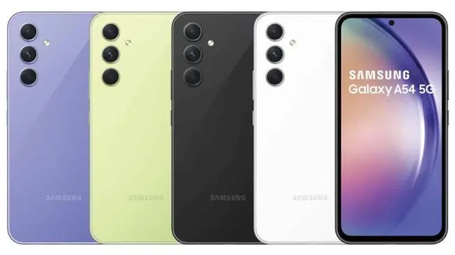 El smartphone Samsung Galaxy A54 es resistente al agua. Foto: Cortesía