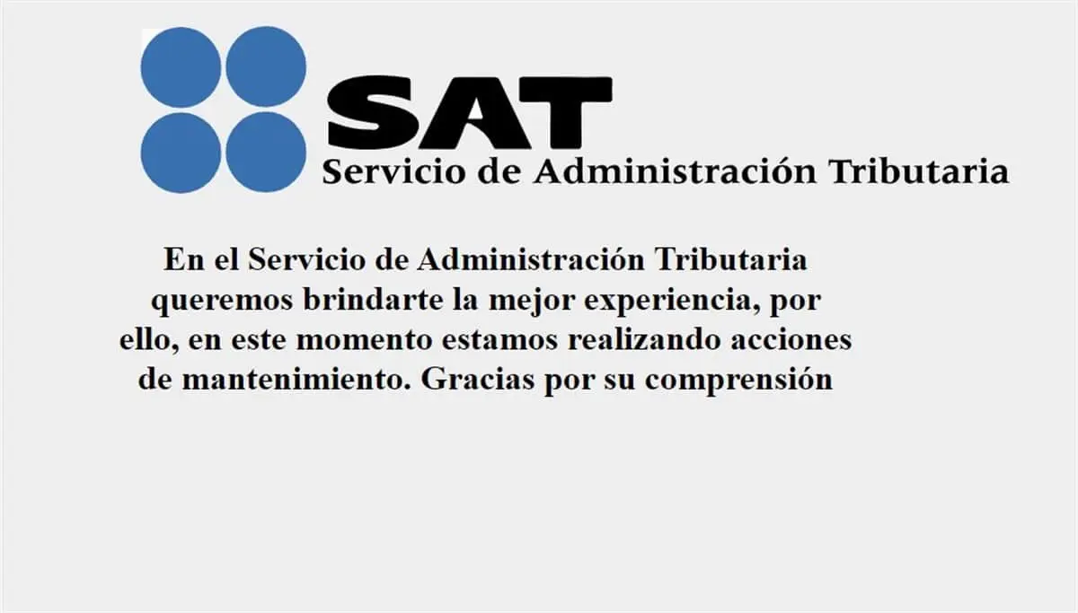  Página del SAT se cae en fechas de declaración anual