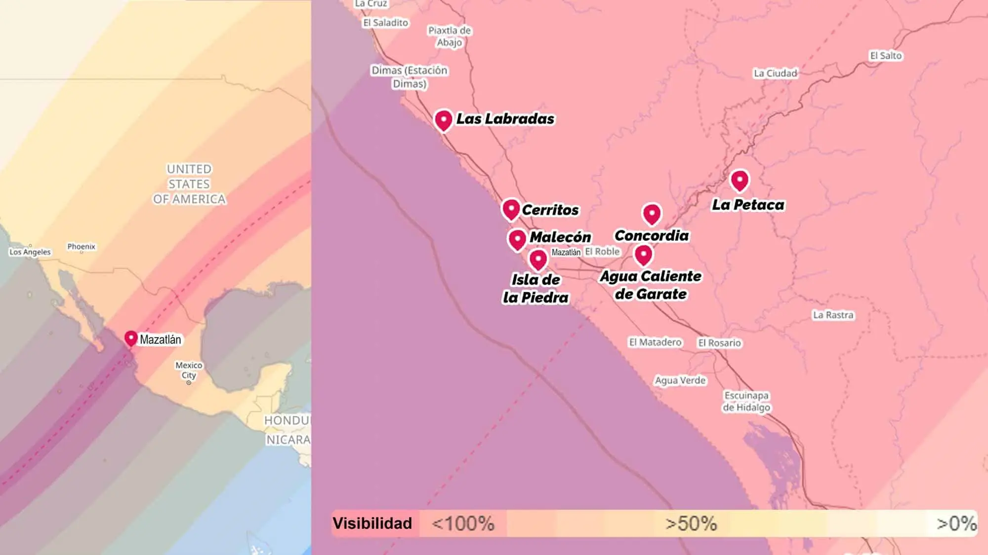 A qué hora se verá mejor el eclipse solar en Mazatlán y el resto de Sinaloa