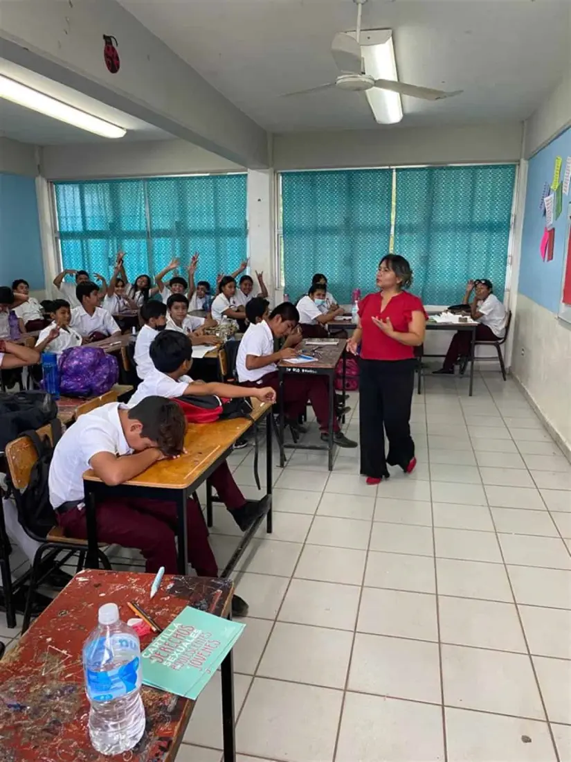 Margarita es una inspiración en charlas y talleres a estudiantes