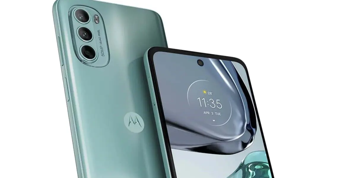 Motorola Moto G62 con altavoces estéreo con tecnología Dolby Atmos. Foto Cortesía