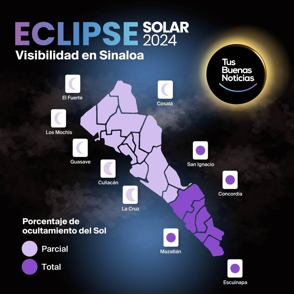 Donde se verá el eclipse solar