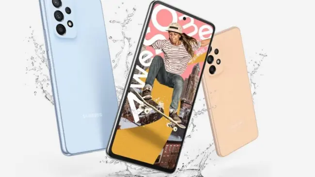 El Galaxy A33 incluye pantalla Super AMOLED y batería duradera. Foto: Samsung