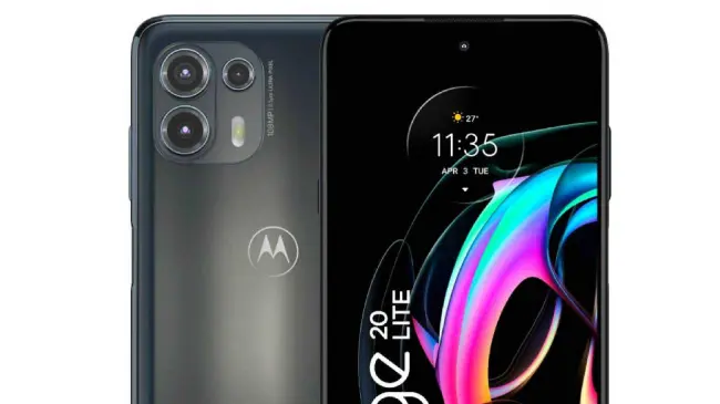 El smartphone Motorola Edge 20 Lite incluye batería de larga duración. Foto; Cortesía