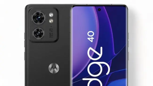 El smartphone Motorola Edge 40 Neo trae altavoces estéreo y memoria de almacenamiento de 256 GB. Foto: Cortesía