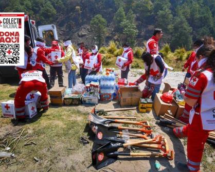 Centro de acopio Cruz Roja Toluca en apoyo a brigadistas forestales
