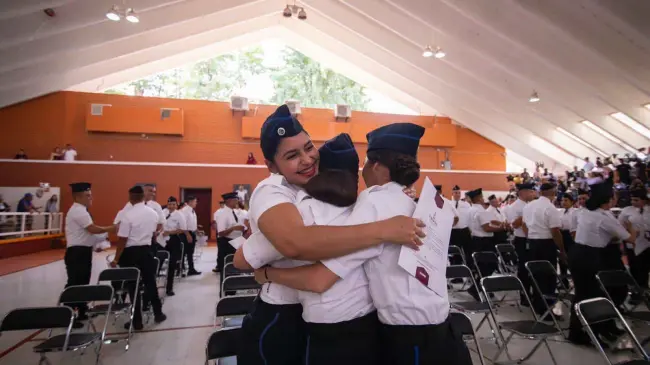 Policías graduados.