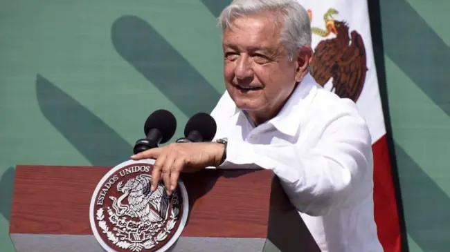 AMLO en La Mañanera desde Mazatlán. Foto: Presidencia