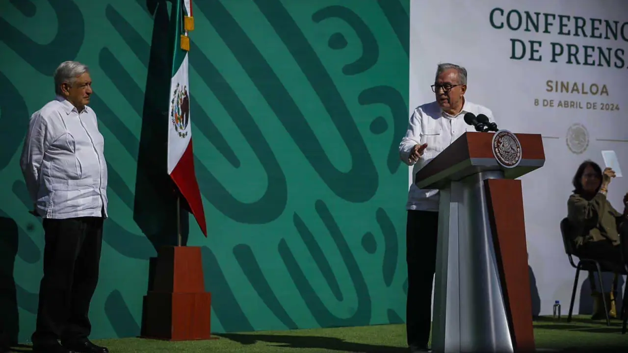 ¿Qué le dijo Rubén Rocha a AMLO? Así le dio la bienvenida.