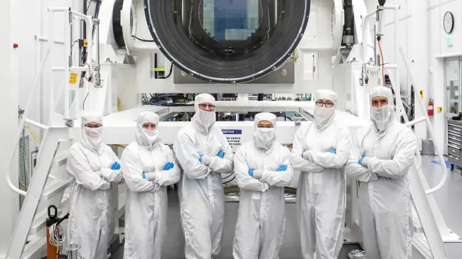 Cámara LSST de 3200 mega pixeles del observatorio Rubin. Foto Jacqueline Ramseyer | SLAC National Accelerator Laboratory
