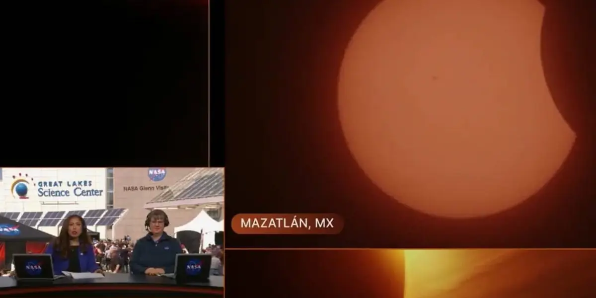 México, Estados Unidos y Canadá. Transmisión en vivo de la NASA del eclipse solar.