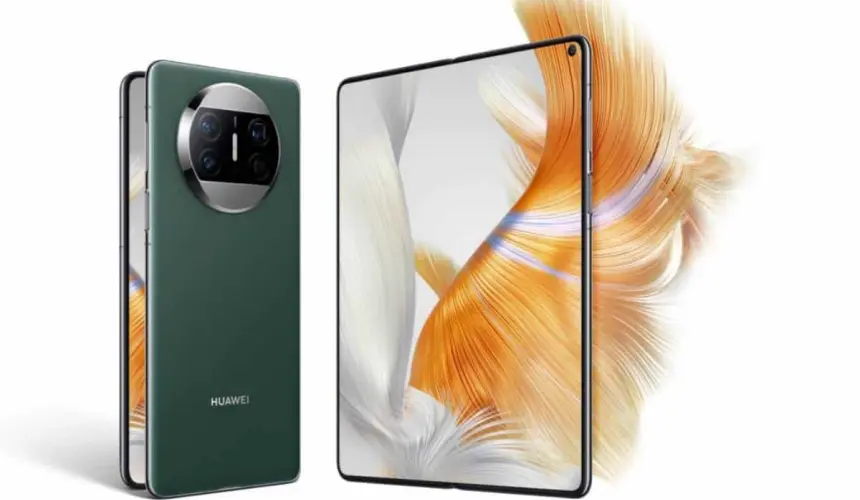 El Huawei Mate X3 tiene un diseño plegable con pantallas de lujo. Foto: Cortesía