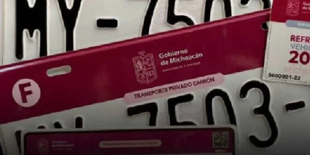 Pago de placas en Michoacán.