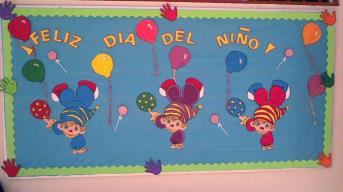 Letrero de decoración por el Día del Niño