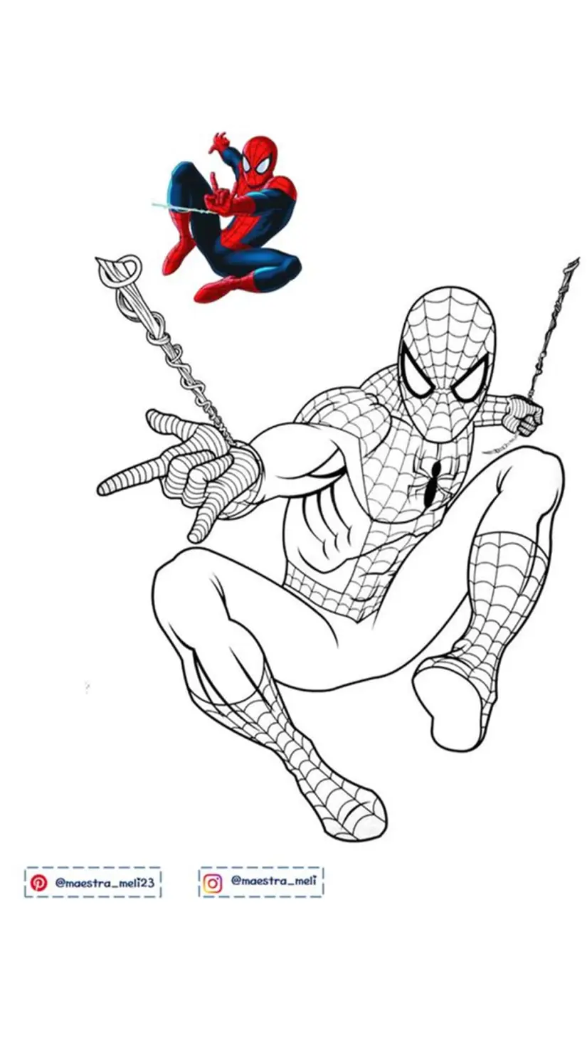 Dibujos de Spiderman para colorear