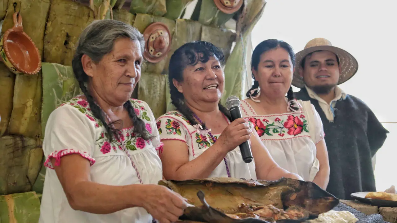 Muestra gastronómica edición 43 de Santiago de Anaya en Hidalgo. Foto Hidalgo Hoy