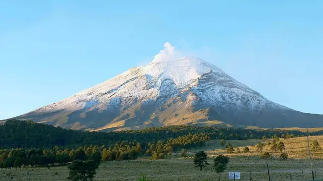 Volcán Popocatépetl. Foto Wikipedia