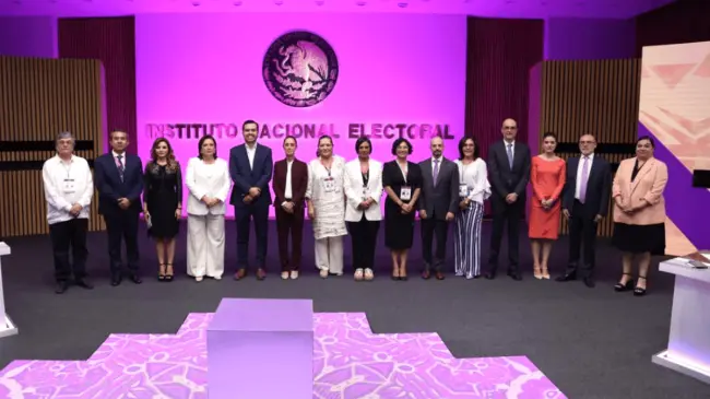 Celebra INE Primer Debate Presidencial. INE