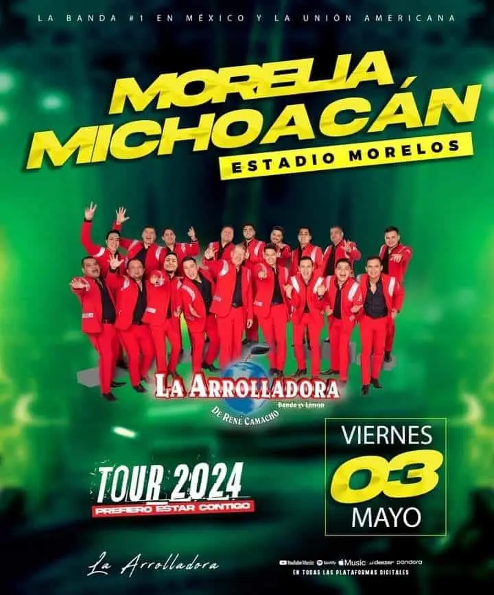 La Arrolladora Banda El Limón concierto en Michoacán