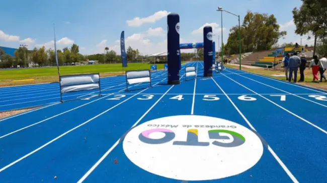 Pista de atletismo en San Francisco del Rincón, Guanajuato. Foto Deporte Digital MX