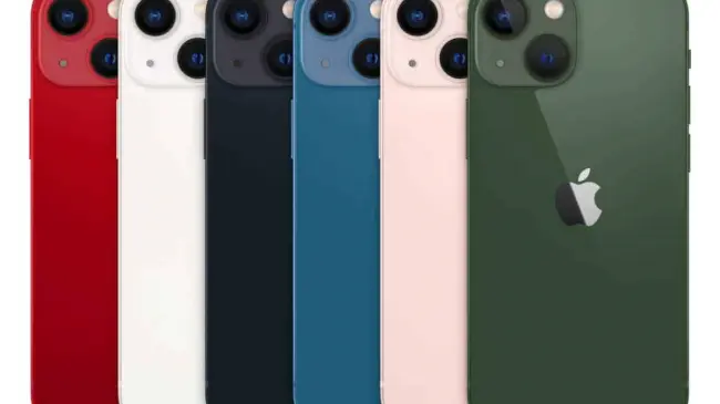 El iPhone 13 Mini está disponible en varios colores. Foto: Apple