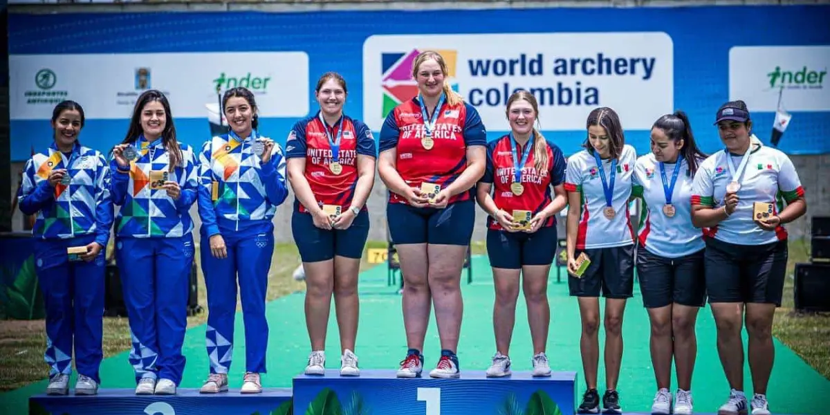 México gana cuatro medallas en pruebas de arco compuesto en el Panamericano Medellín 2024