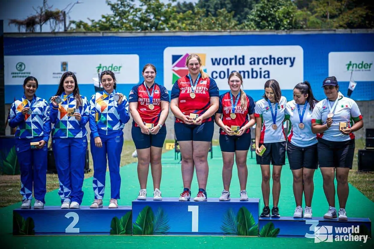 México gana cuatro medallas en pruebas de arco compuesto en el Panamericano Medellín 2024