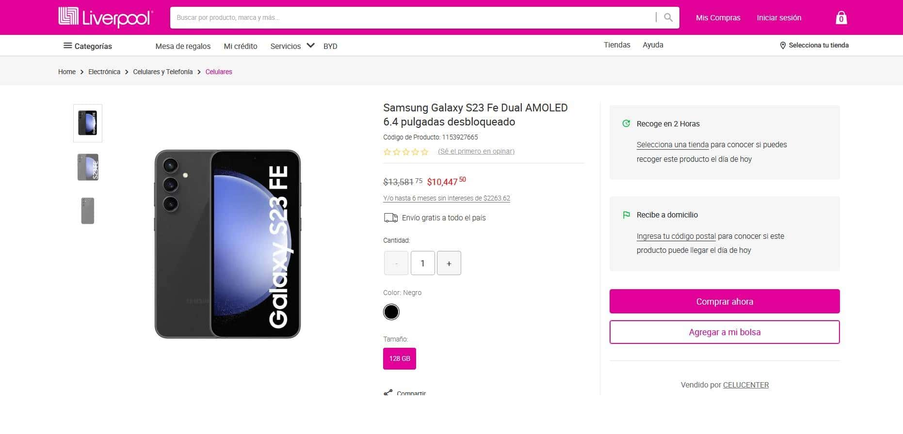 Características y precio del Samsung Galaxy S23 FE

