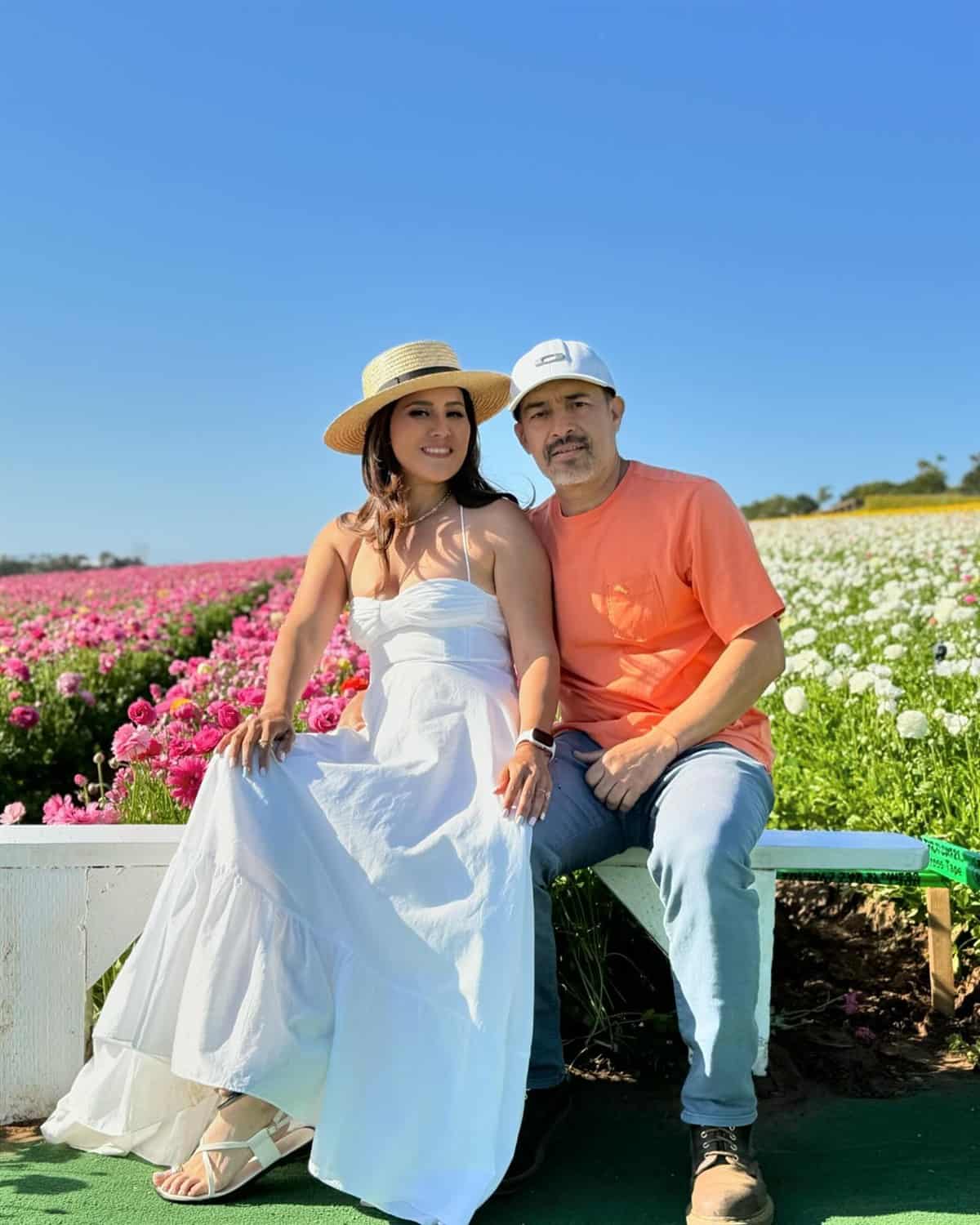 Silvana Flores y su esposo Valdés.