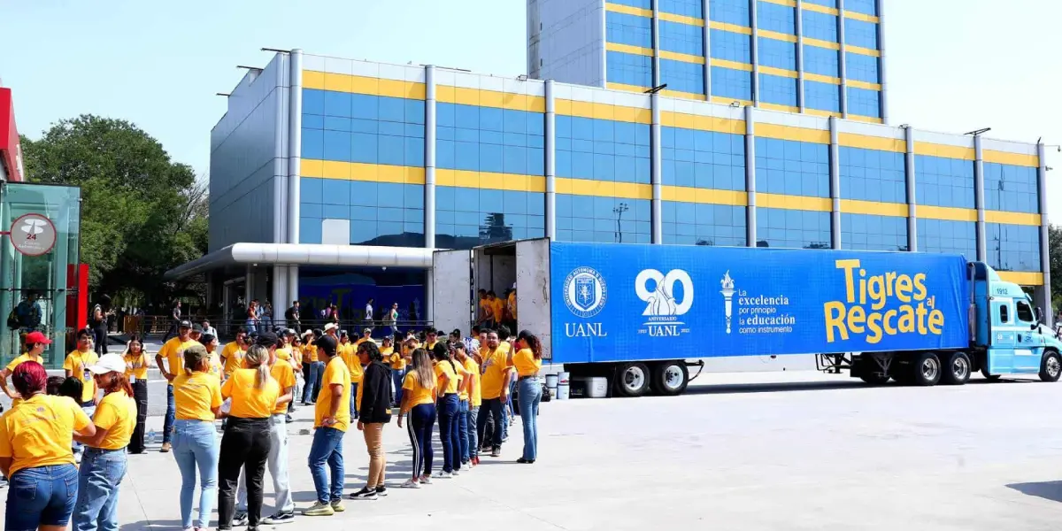 Brigada Multidisciplinaria Tigres al Rescate UANL reunió a 270 jóvenes para ayudar a 700 familias en la comunidad de La Ascensión, en Aramberri, Nuevo León. Foto UANL