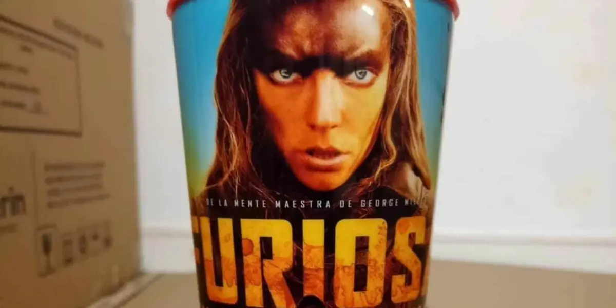 Cinemex tendrá un vaso de colección de la película Furiosa: de la saga Mad Max. Foto: Vasos de Cine y C.