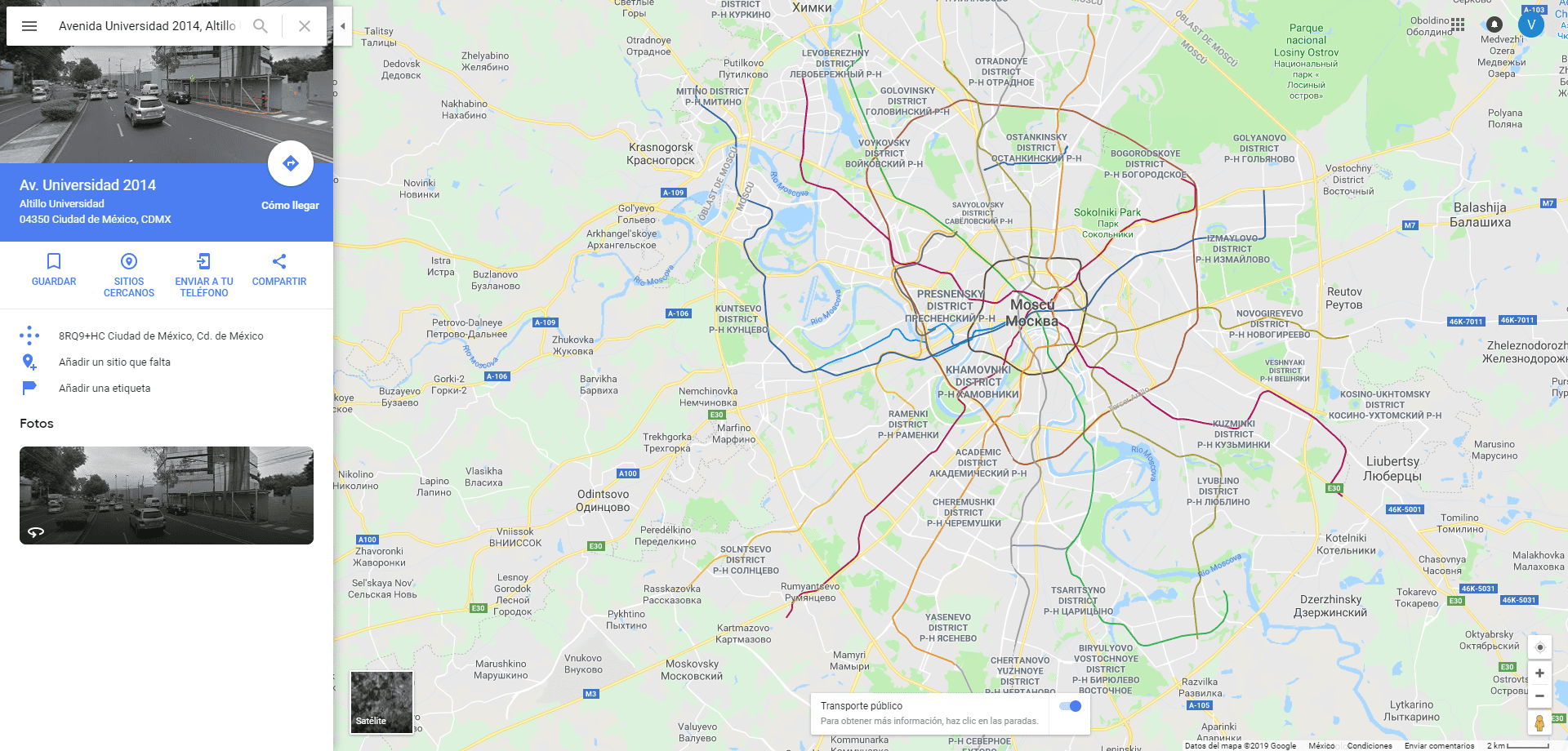 Rutas Metro CDMX Google Maps