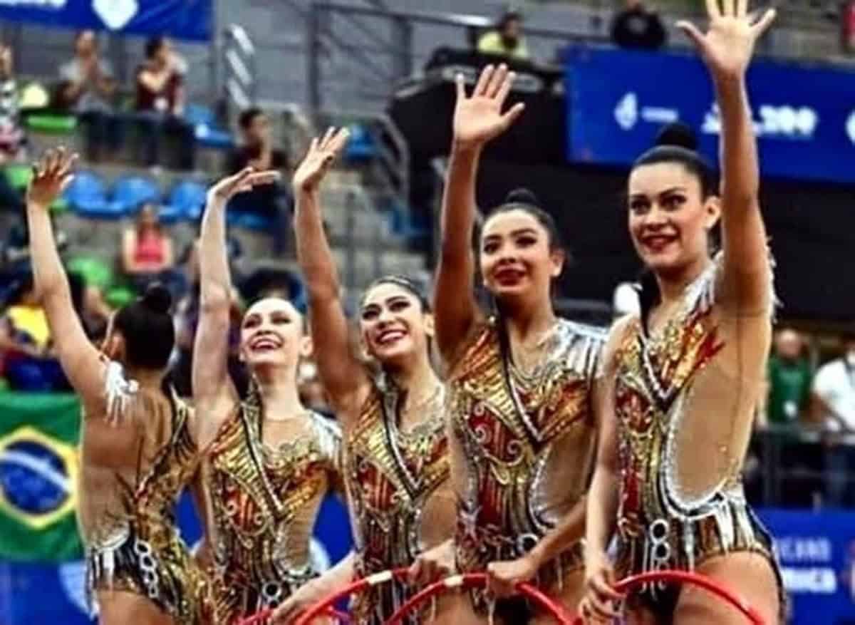 Integrantes de gimnasia rítmica de México 