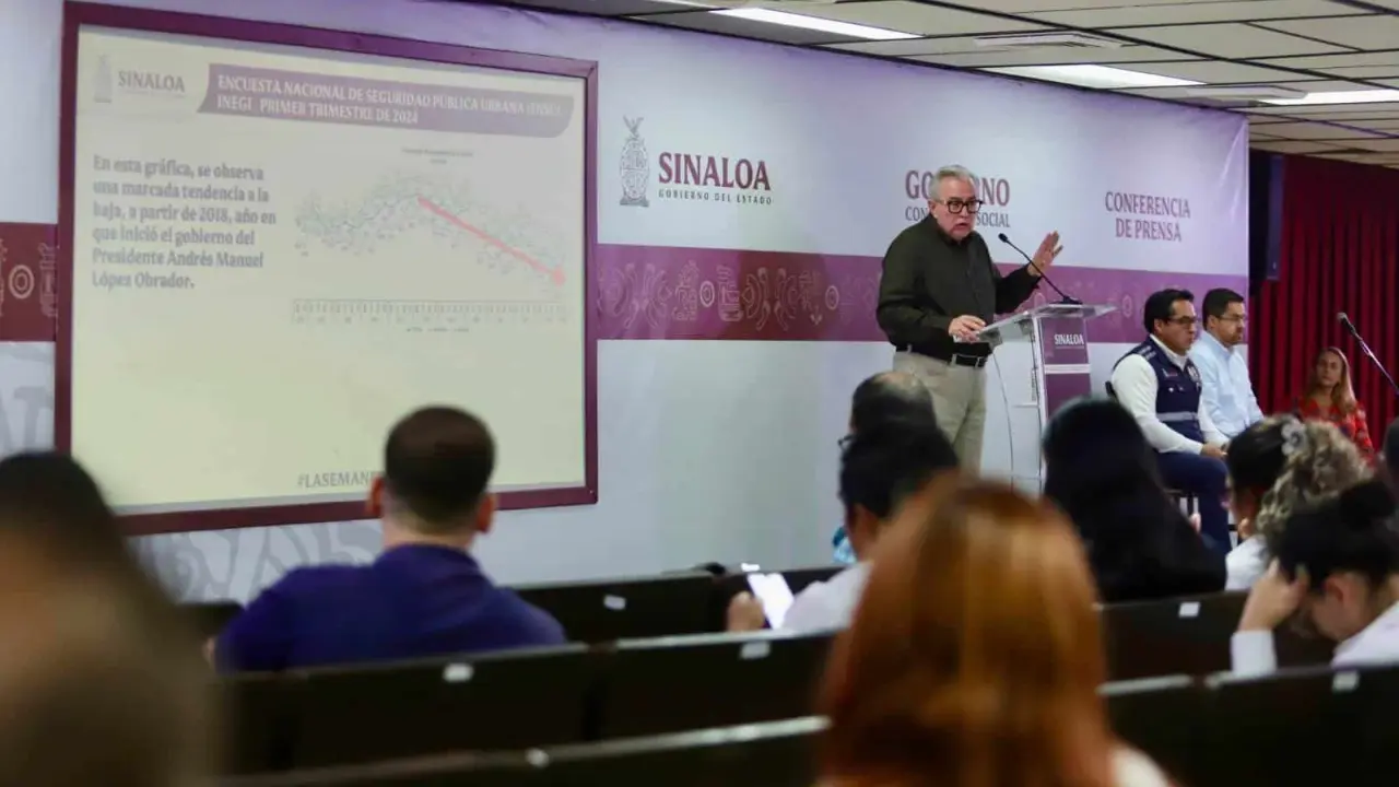 Baja percepción de inseguridad en Sinaloa