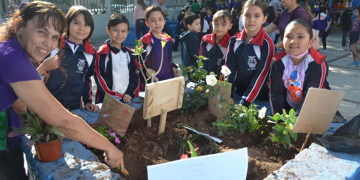 Con gran entusiasmo, estudiantes, padres y docentes participan en jornada de arborización en escuela primaria Josué R. Díaz.