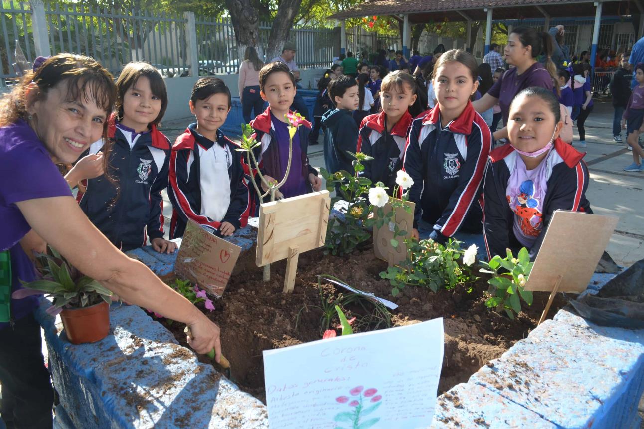 Con gran entusiasmo, estudiantes, padres y docentes participan en jornada de arborización en escuela primaria Josué R. Díaz.