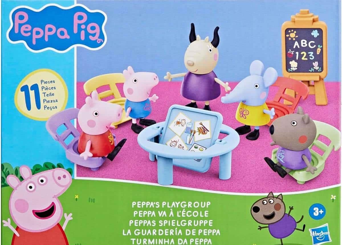 La guardería de Peppa incluye varias figuras y accesorios. Foto: Hasbro