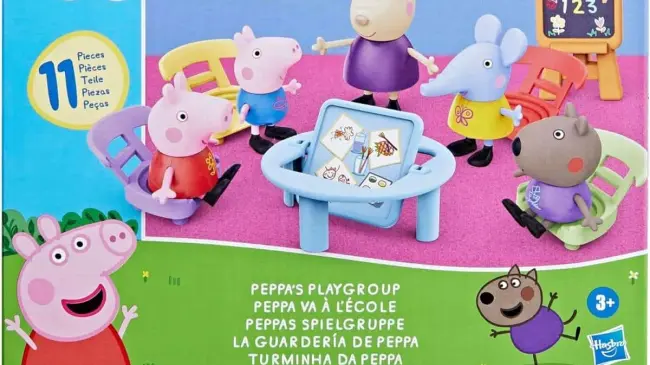 La guardería de Peppa incluye varias figuras y accesorios. Foto: Hasbro