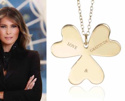 Melania Trump lanza collar edición especial para regalar el Día de las Madres