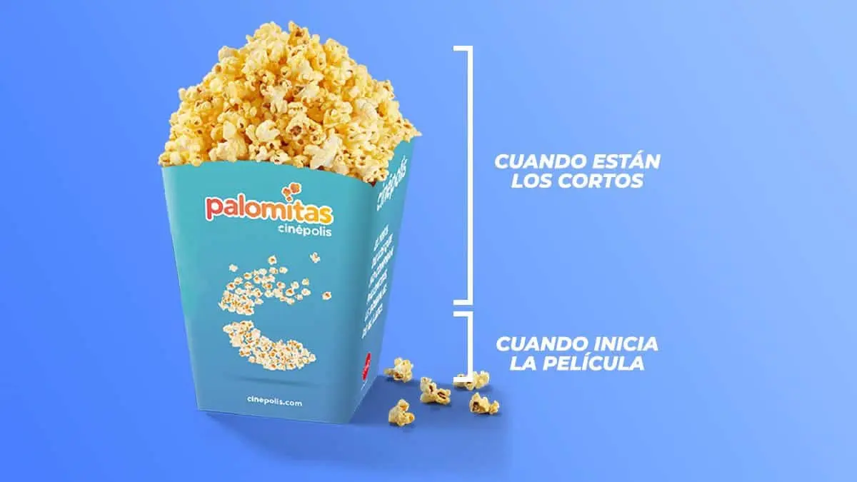 Cinépolis pone promoción de refrescos y palomitas a mitad de precio. Foto: Cortesía