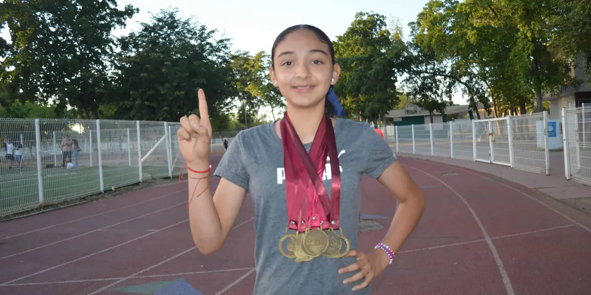 María Mercedes es una atleta dedicada y apasionada. Su determinación y talento la llevarán lejos en el mundo del atletismo. Foto: Juan Madrigal