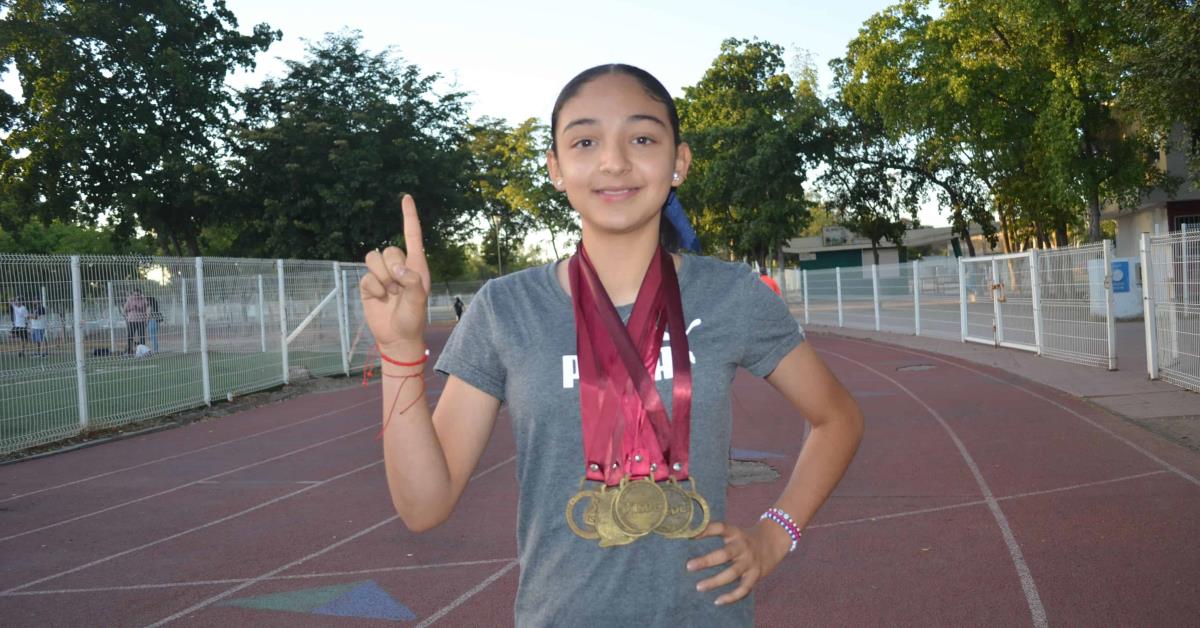 María Mercedes, una estrella en ascenso en el dinámico mundo del atletismo en Culiacán