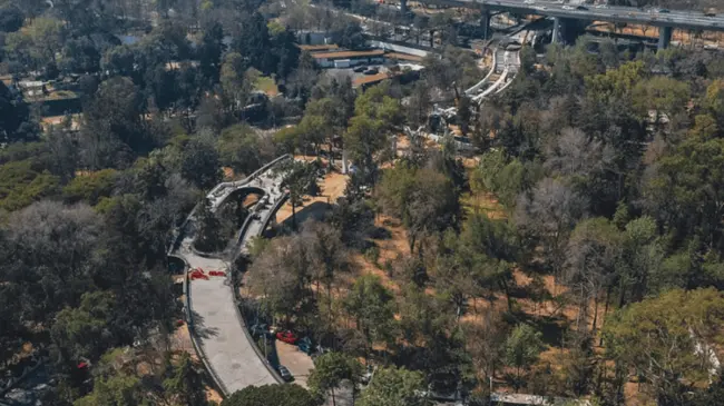 Calzada peatonal Chivatito. Foto Bosque de Chapultepec
