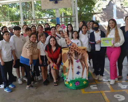 Fomentan la creatividad y el cuidado del planeta en la escuela primaria Profesor Benito Fentanes"en Culiacán