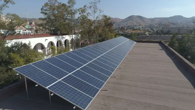 Aprovechamiento de energía solar. Foto Gobierno de Guanajuato