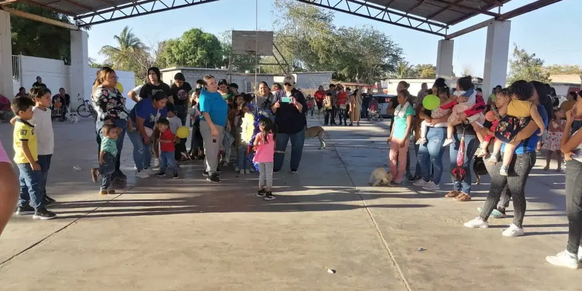 Celebración del Día del niño y la niña en Las Puentes, Navolato