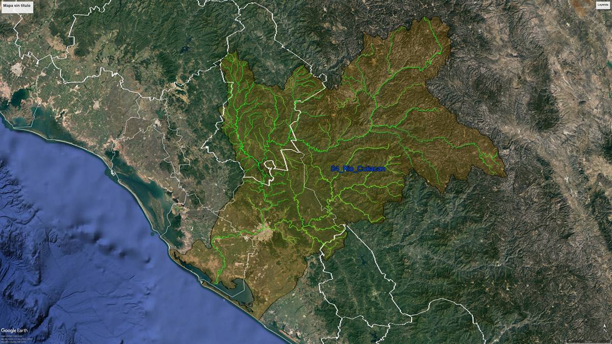 Cuenca del Río Culiacán extendida a los estados de Durango y Chihuahua