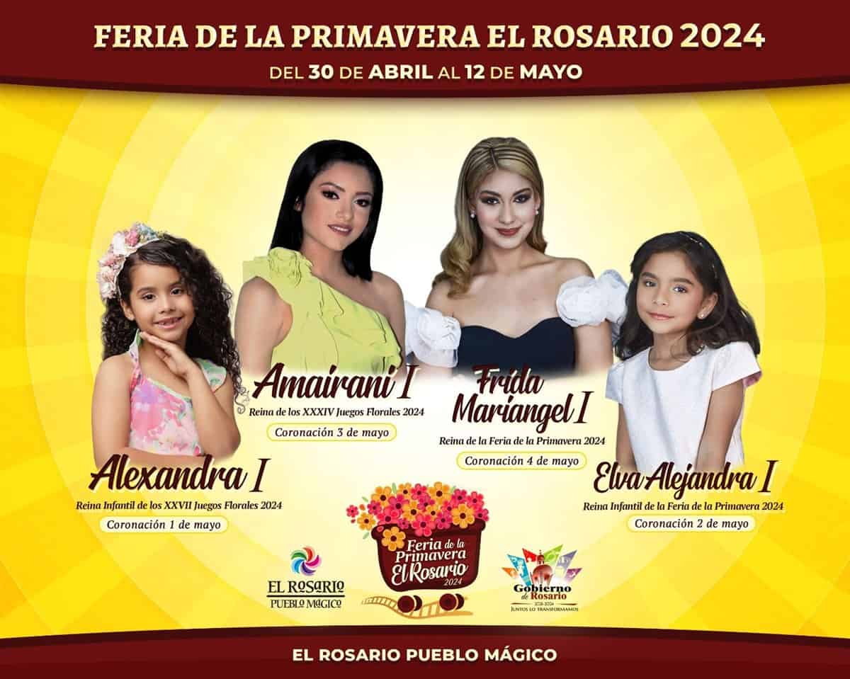 Feria de la Primavera 2024 de El Rosario, Sinaloa. Fiesta popular