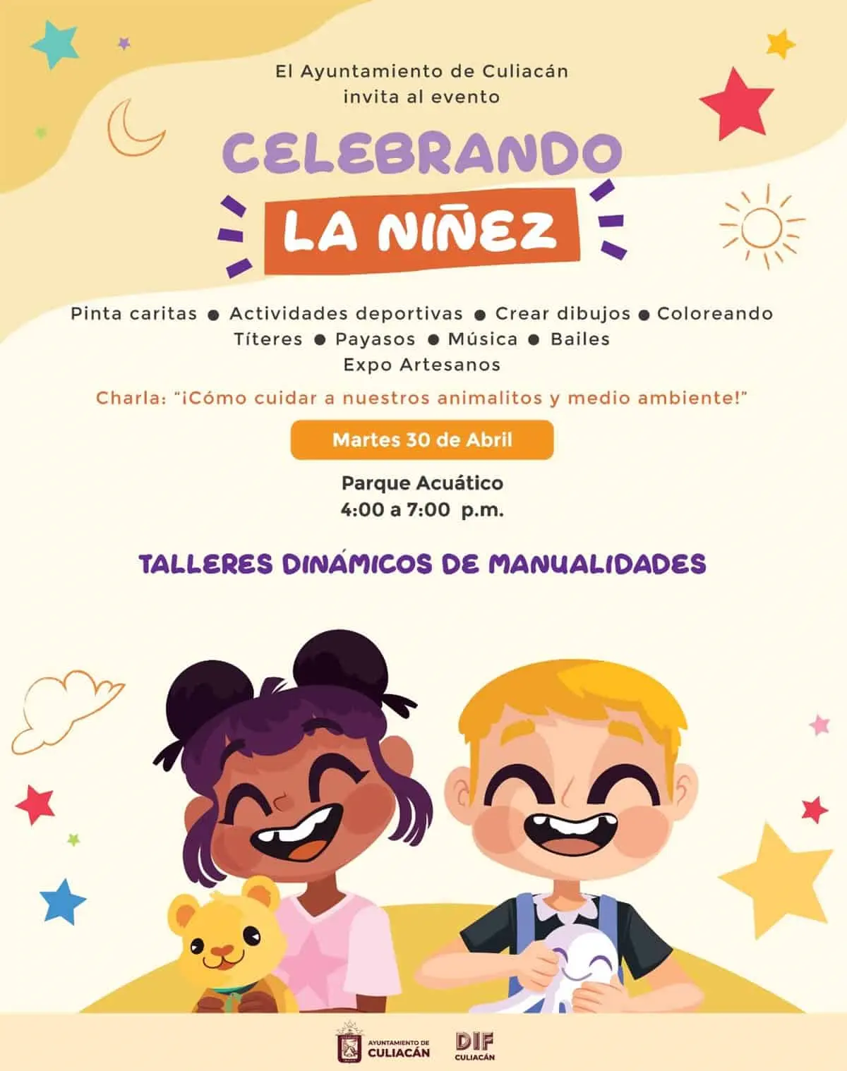 Festejo del Día del Niño en el Parque Acuático